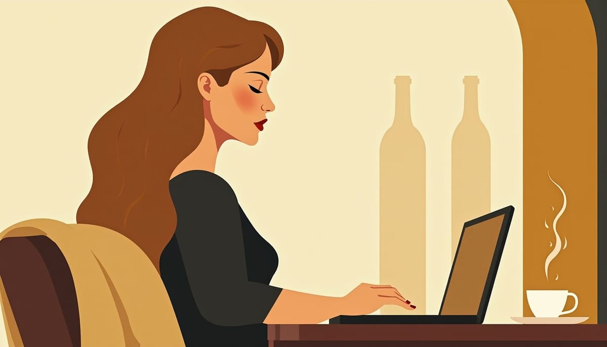 Femme slave en appel vidéo détendue