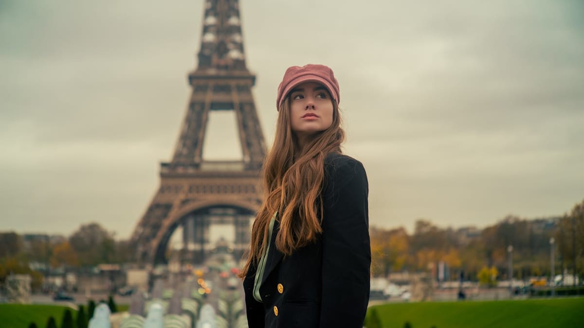 Eastern European woman in a European capital — matchmaking agency UK guide illustration