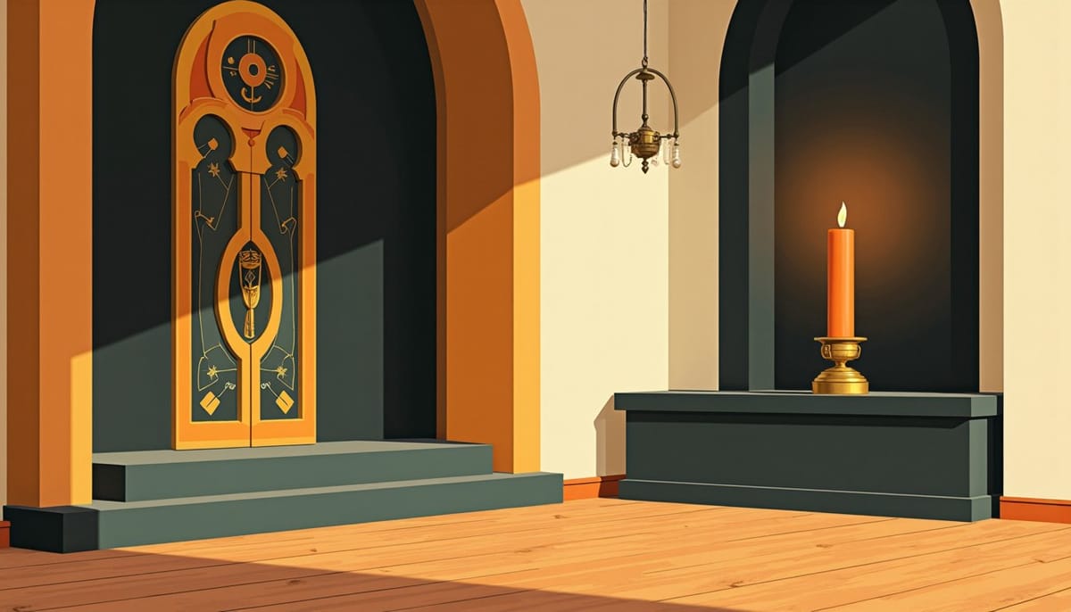 Iconostase dorée d'une église orthodoxe russe