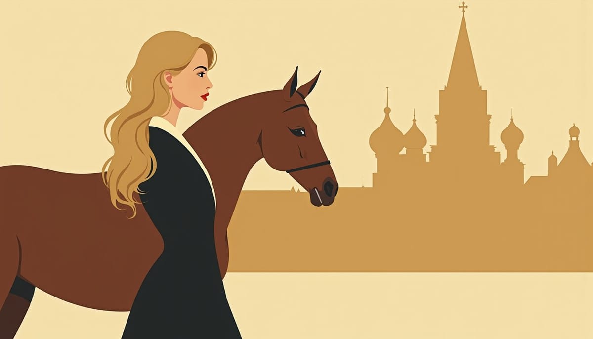 Russian landscape and the shared language of a couple, mid-century illustration