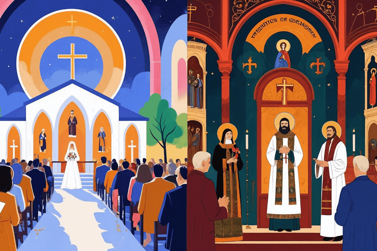 Mariage orthodoxe et catholique : union mixte, est-ce vraiment possible ?