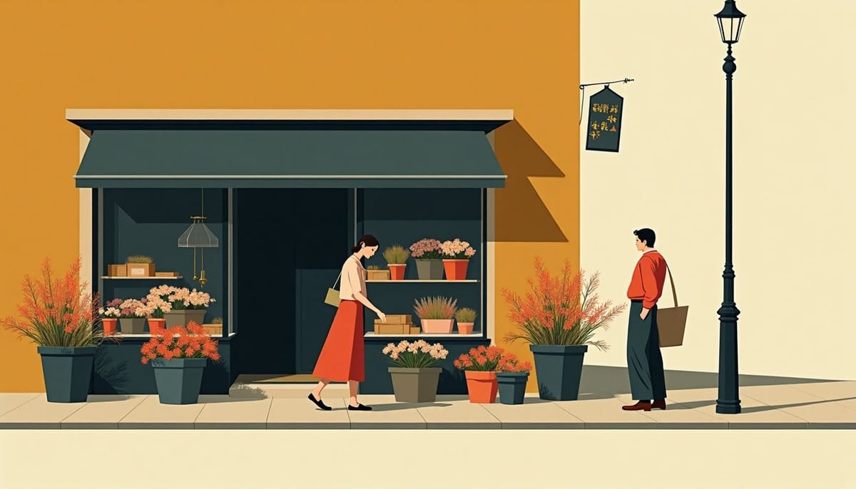 A flower shop front