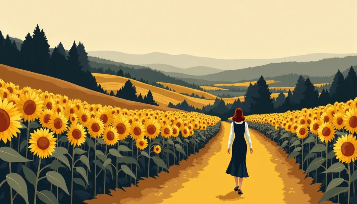 A field of sunflowers