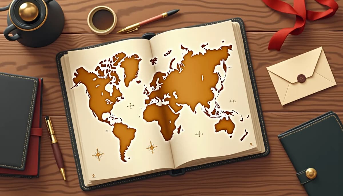 Atlas, plume et sceau de cire — guide agence matrimoniale femme russe 2026
