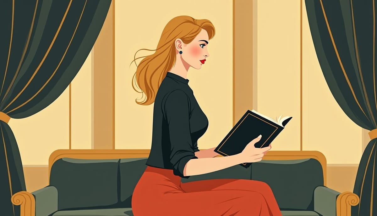 Femme russe au regard décidé attendant l'initiative d'un homme