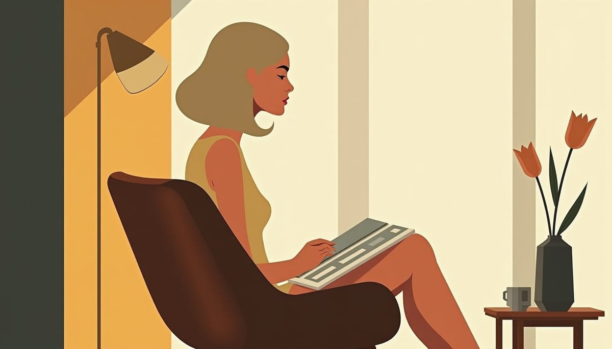 Femme slave élégante dans un intérieur moderne