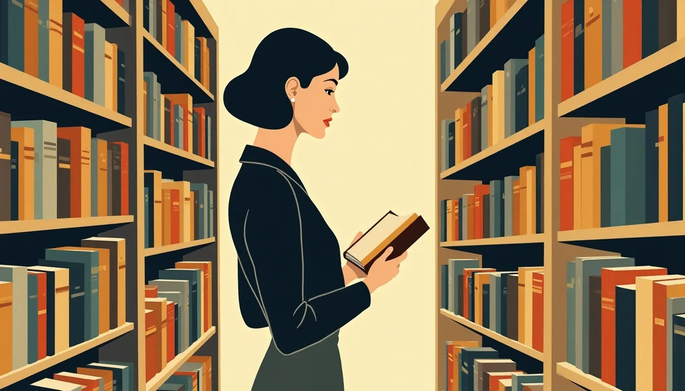 A bookshop aisle