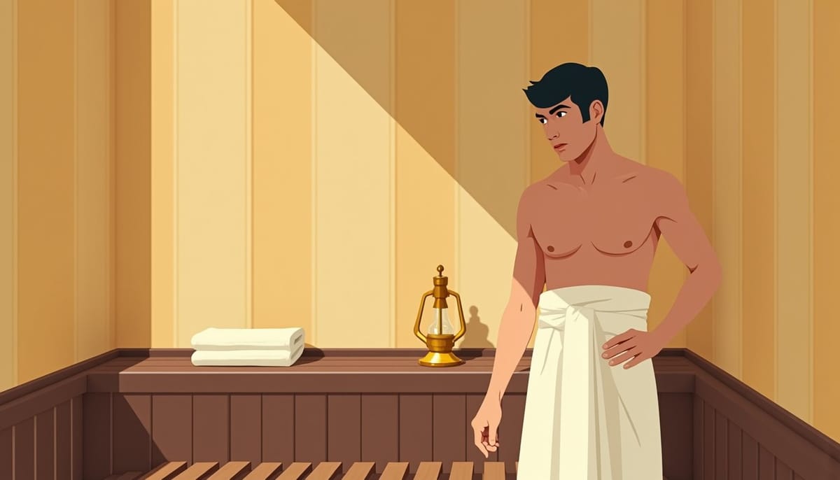 Slavic woman rooted in her homeland and culture, mid-century illustration