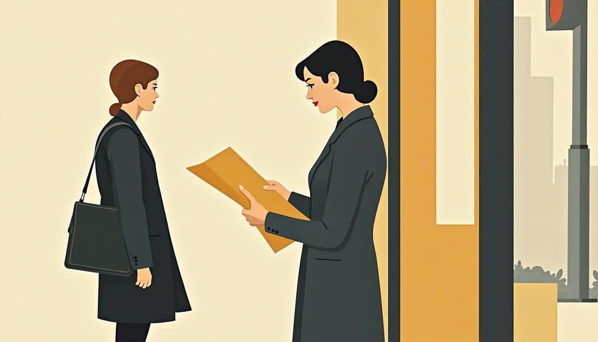 A woman consulting a paper map at a street corner