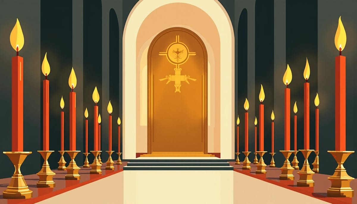 Church interior and what is concretely possible for a mixed marriage