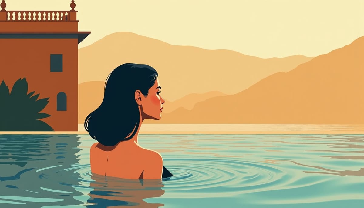 Femme slave aux attentes d'un homme de la Génération X, illustration mid-century