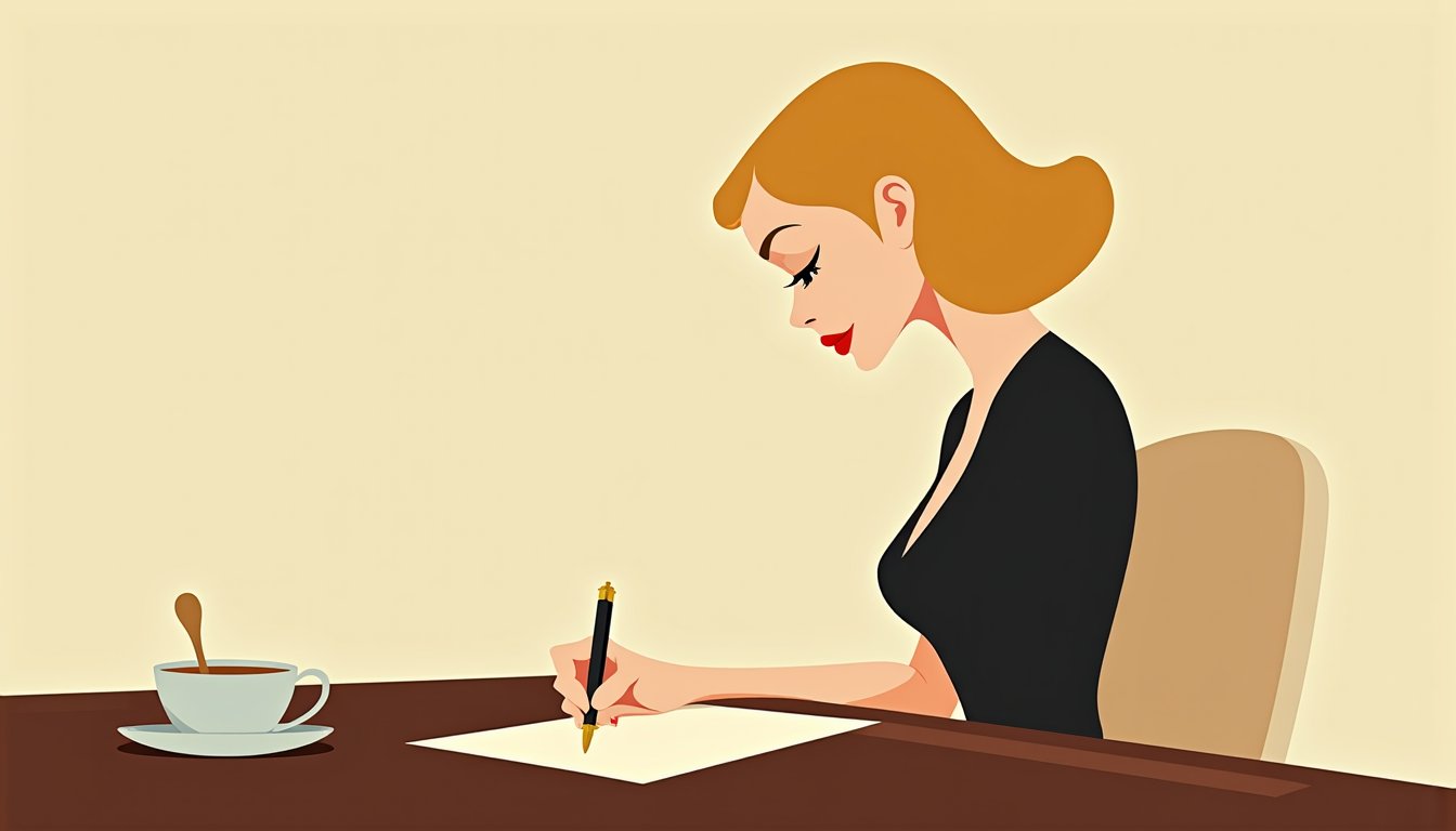composition objets illustration mid-century - Agence matrimoniale Paris : rencontrer une femme russe