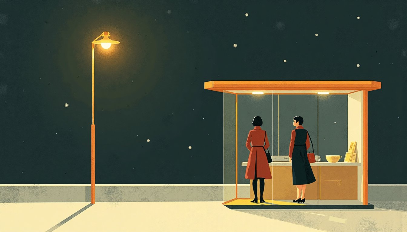 A night bus stop