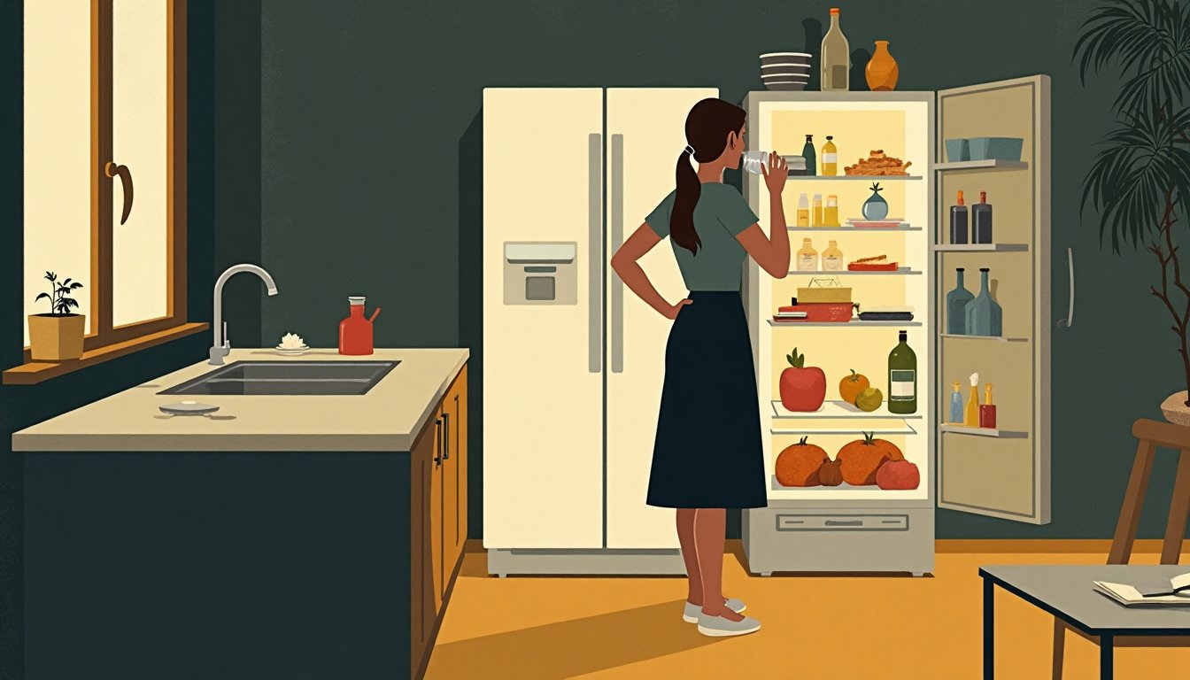 A kitchen at midnight