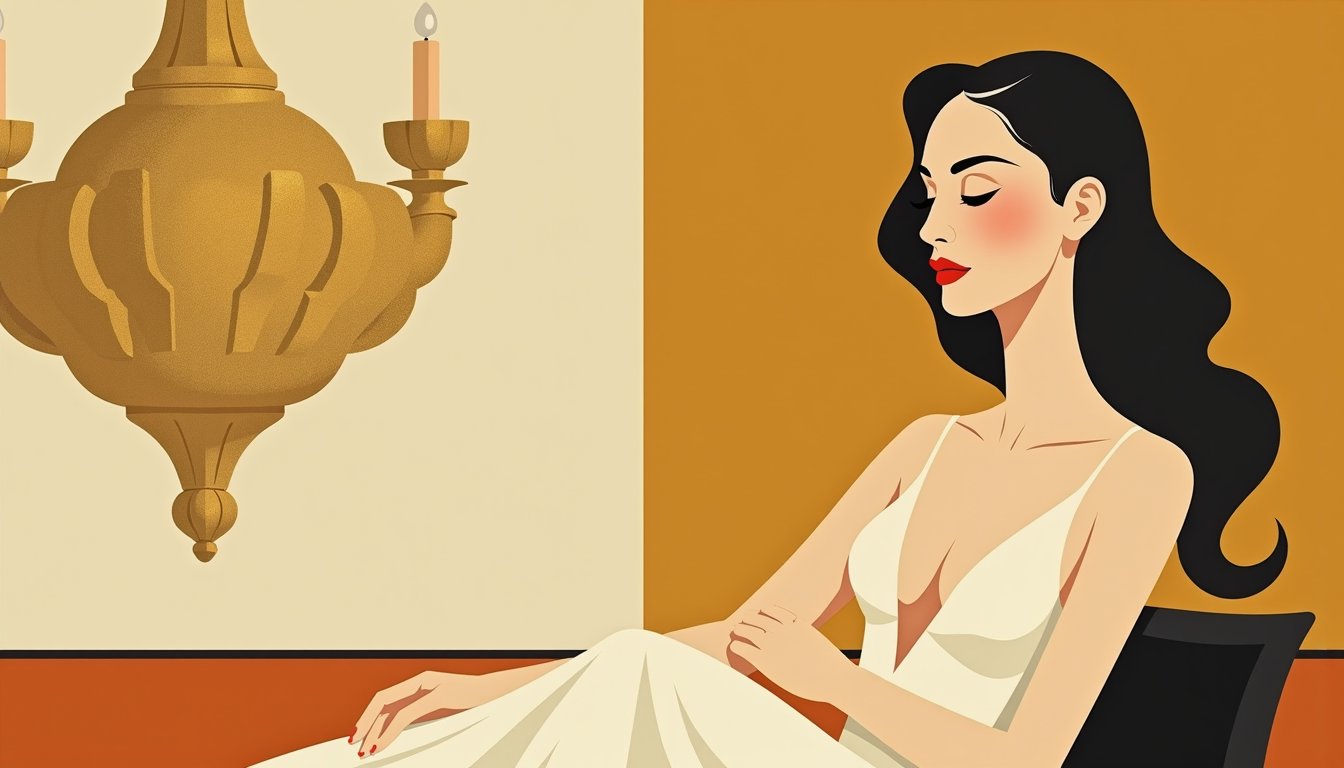 portrait femme slave élégante illustration mid-century - Femmes russes : 10 réalités que personne ne vous dit