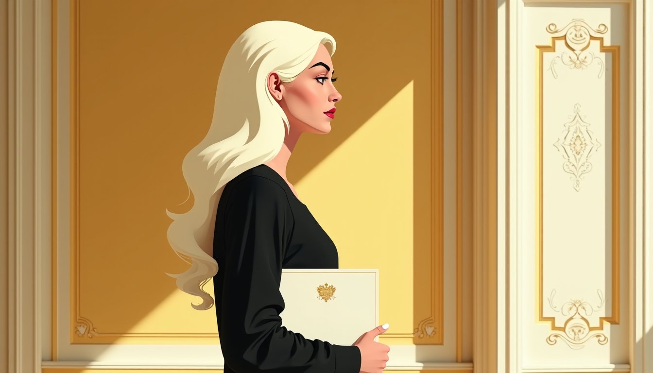 elegant Slavic woman portrait mid-century illustration - Full Budget for Meeting a Woman in Russia: From Zero to Settling In