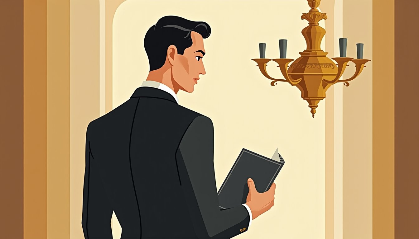 Femme russe incarnant l'autorité domestique réelle, illustration mid-century