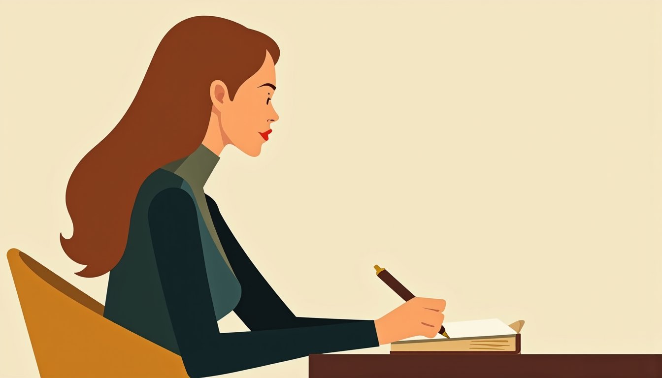 Femme biélorusse sélectionnée par notre partenaire à Minsk, illustration mid-century