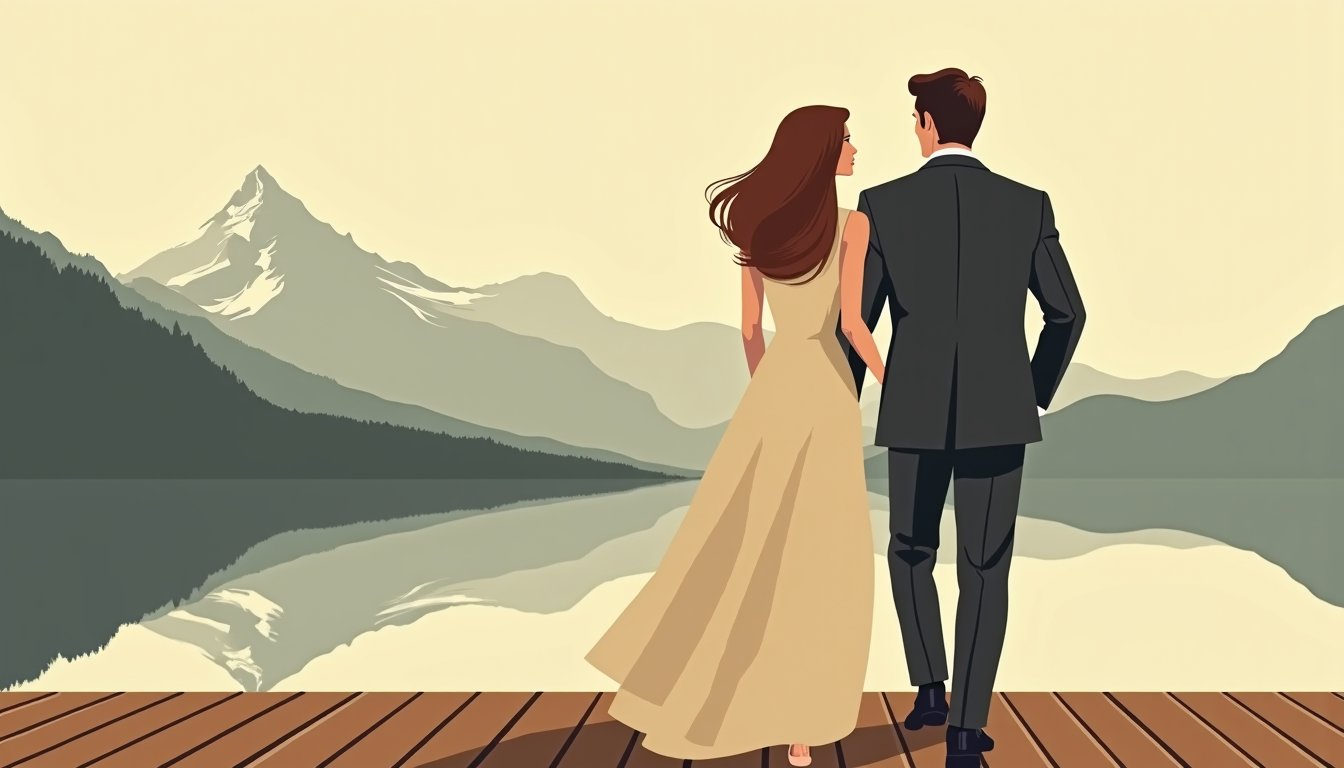Russian landscape mid-century illustration - Russian Women: 10 Realities Nobody Tells You